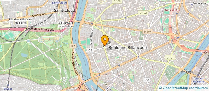 localisation de l'entreprise DL ELEC  BOULOGNE-BILLANCOURT