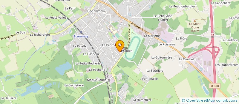 localisation de l'entreprise DL EXPRESS à ECOMMOY