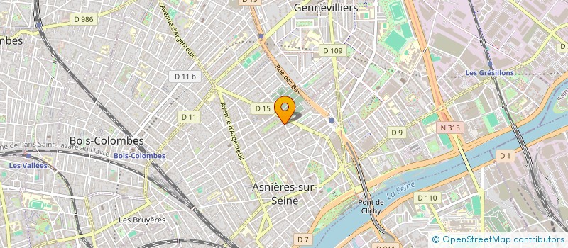 localisation de l'entreprise DL GALLERY à ASNIERES-SUR-SEINE