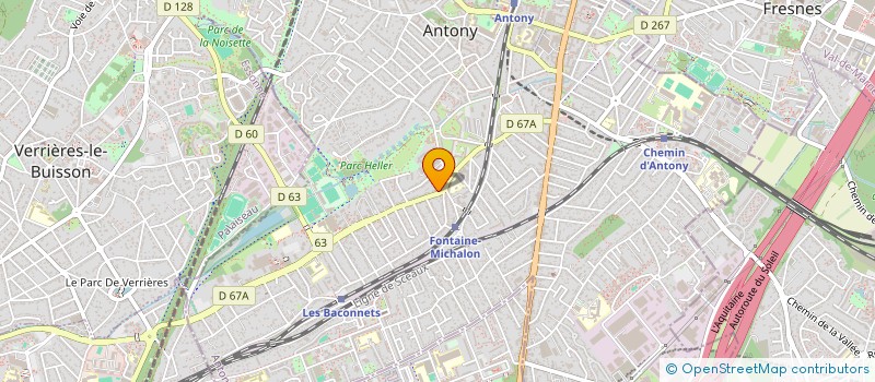 localisation de l'entreprise DL GESTION à ANTONY