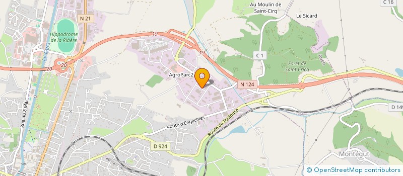 localisation de l'entreprise DL HABITAT à AUCH