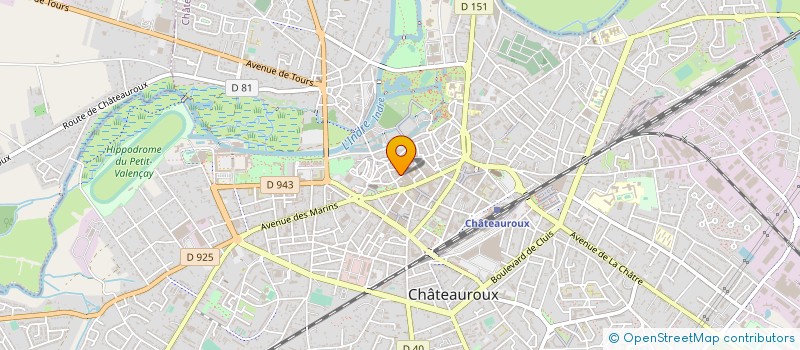 localisation de l'entreprise DL IMMO à CHATEAUROUX