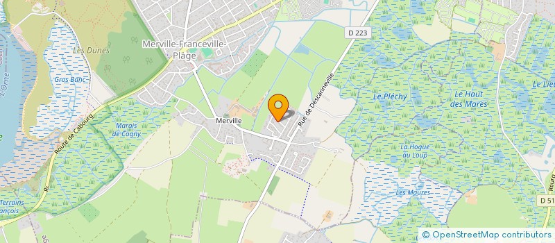 localisation de l'entreprise DL IMMO CONSTRUCTION  MERVILLE-FRANCEVILLE-PLAGE