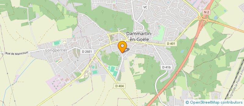 localisation de l'entreprise DL IMMOBILIER  DAMMARTIN-EN-GOELE