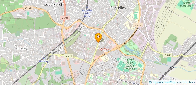localisation de l'entreprise DL INVEST à SARCELLES