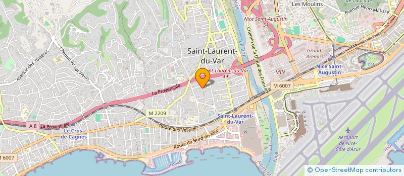 localisation de l'entreprise DL INVESTISSEMENTS à SAINT-LAURENT-DU-VAR