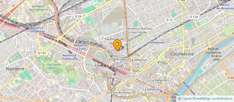 localisation de l'entreprise DL MAB SERVICES à COURBEVOIE