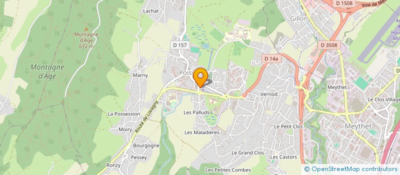 localisation de l'entreprise DL MENUISERIE 74  POISY