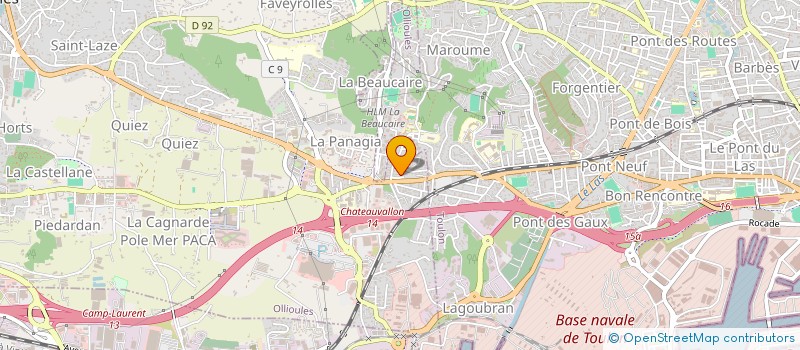 localisation de l'entreprise DL PRESSING SERVICES  OLLIOULES