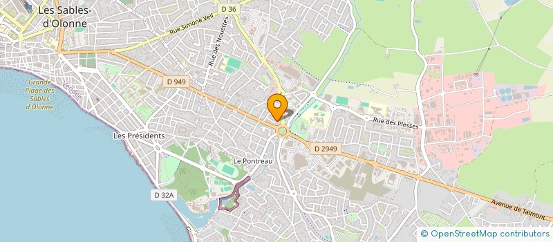 localisation de l'entreprise DL PROJECT à LES SABLES D'OLONNE
