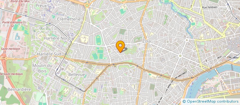 localisation de l'entreprise DL. THIERS à NANTES
