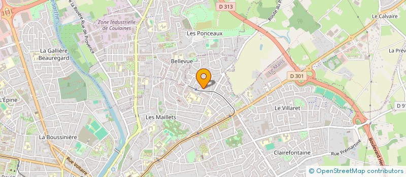 localisation de l'entreprise DL TRANSPORT à LE MANS