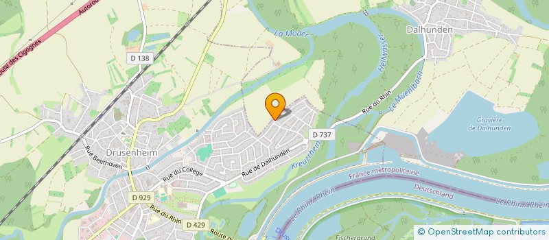 localisation de l'entreprise DL TRAVAUX PUBLICS  DRUSENHEIM