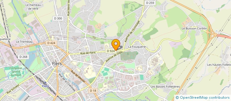 localisation de l'entreprise DL2J FINANCES à FLERS