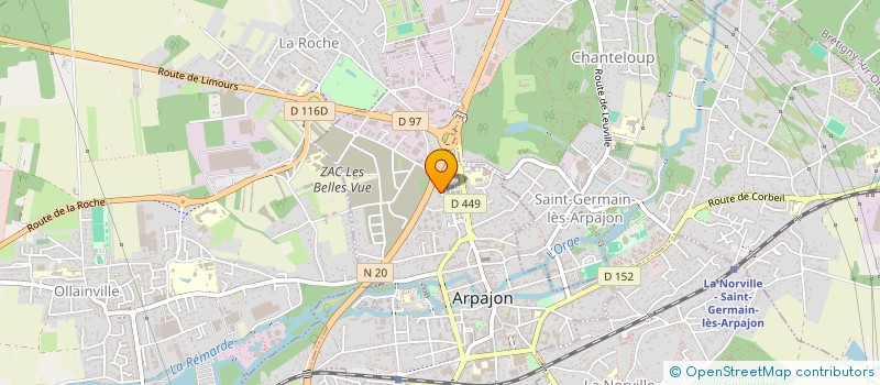 localisation de l'entreprise DLA  ARPAJON