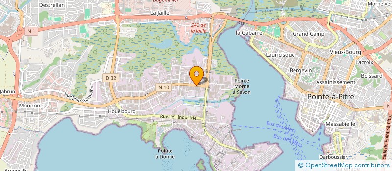 localisation de l'entreprise DLA ALTERNATIVE à BAIE-MAHAULT