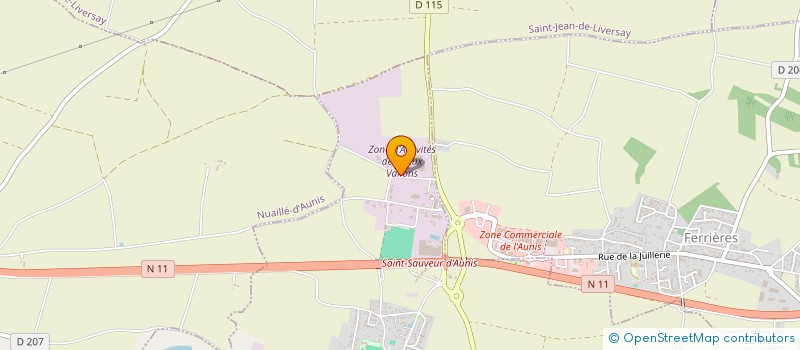 localisation de l'entreprise DLA AUTO  SAINT-SAUVEUR-D'AUNIS