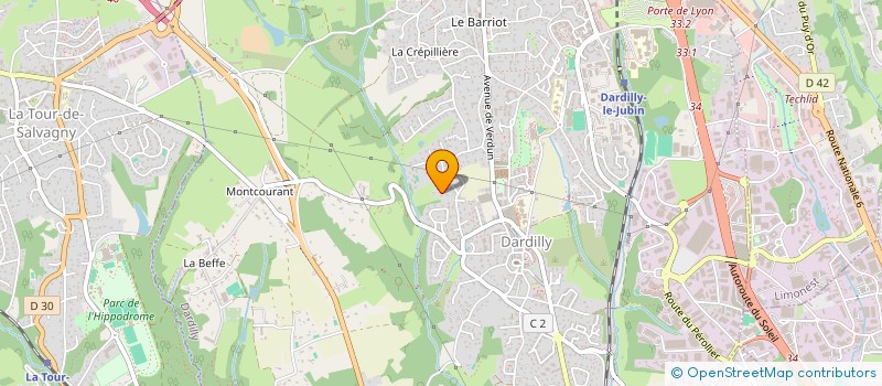 localisation de l'entreprise DLA DIGITAL TECH  DARDILLY