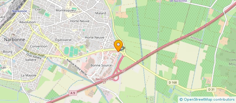 localisation de l'entreprise DLA EXPERTISE  NARBONNE