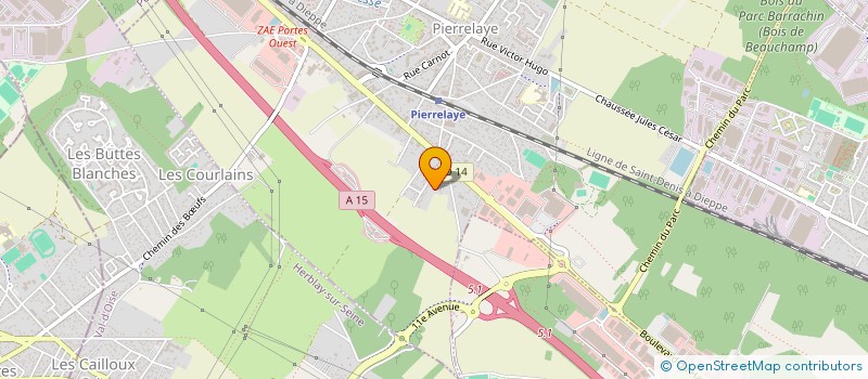 localisation de l'entreprise DLA RACING  PIERRELAYE