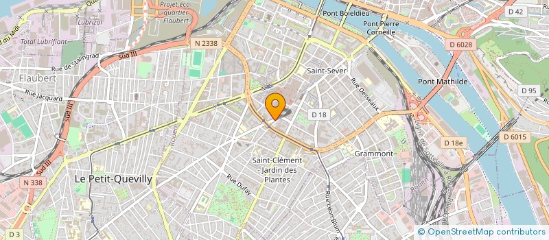 localisation de l'entreprise DLA TRANSPORT  ROUEN