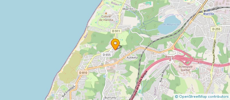 localisation de l'entreprise DLB BIARRITZ à BIDART