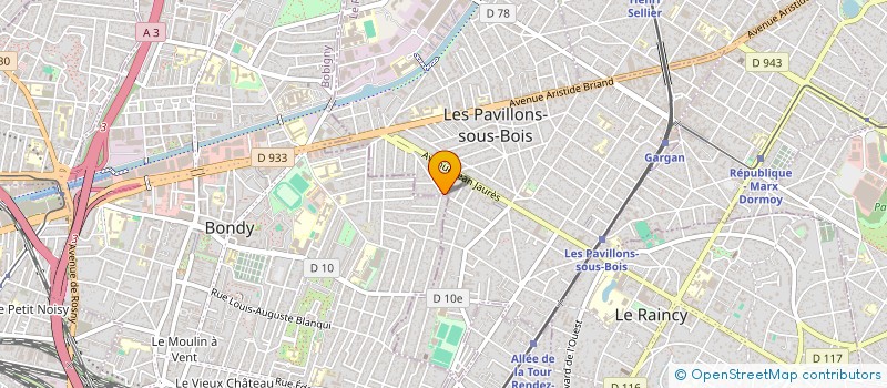 localisation de l'entreprise DLB.BUSINESS  BONDY