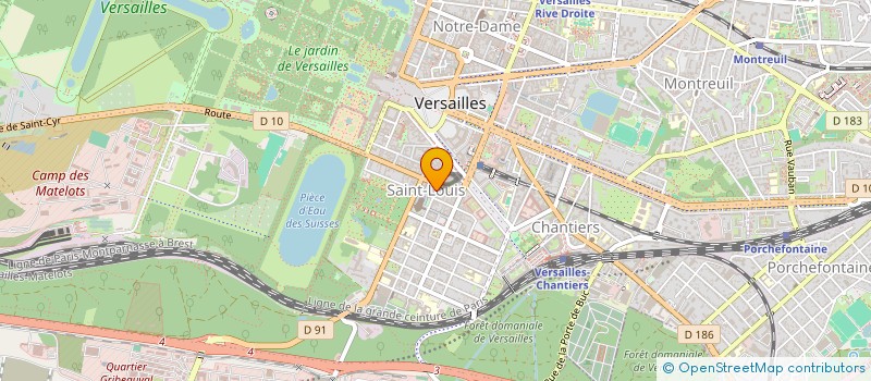 localisation de l'entreprise DLB PRODUCTIONS à VERSAILLES