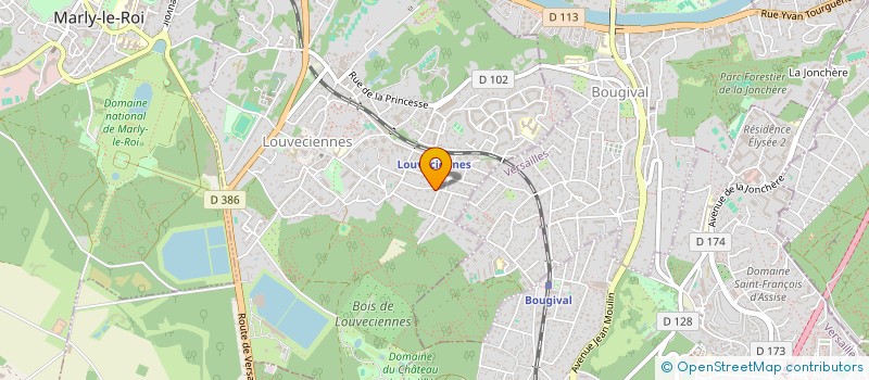 localisation de l'entreprise DLBIMMO  LOUVECIENNES