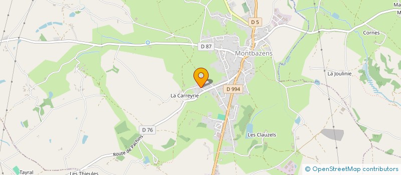 localisation de l'entreprise DLBS ENERGIE  VAUREILLES