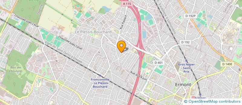 localisation de l'entreprise DLBTP  LE PLESSIS-BOUCHARD