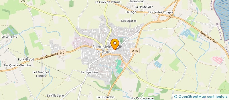 localisation de l'entreprise DLC AUTOMOBILES RENNES  SAINT-MELOIR-DES-ONDES