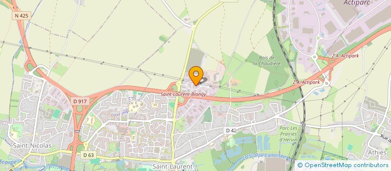 localisation de l'entreprise DLC COMMUNICATION  SAINT-LAURENT-BLANGY