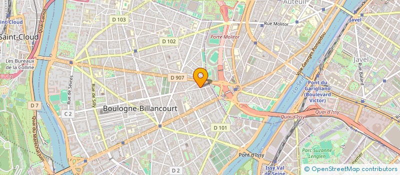 localisation de l'entreprise DLC COUVERTURE à BOULOGNE-BILLANCOURT