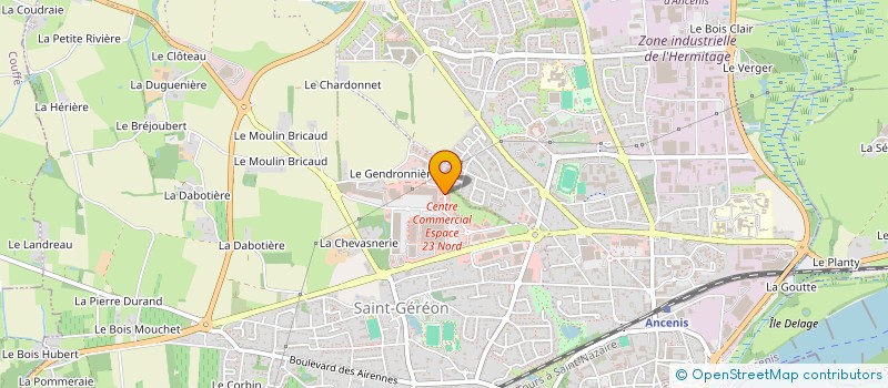 localisation de l'entreprise DLC CUISINE à ANCENIS-SAINT-GEREON