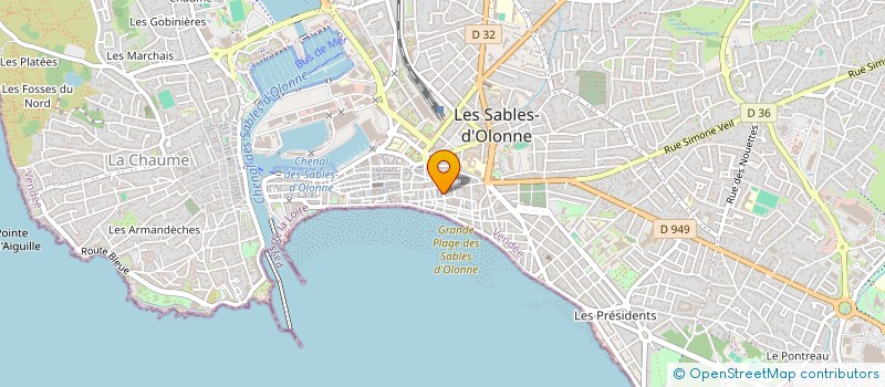 localisation de l'entreprise DLC (DETOURNEMENT LIBRE DE CONSOMMABLE) VENDEE à LES SABLES-D'OLONNE