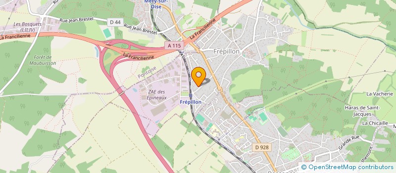 localisation de l'entreprise DLC TAXI  FREPILLON