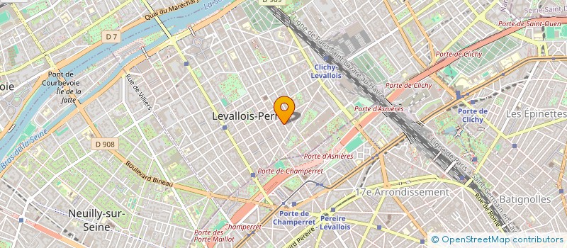 localisation de l'entreprise DLC VTC LEVALLOIS-PERRET à LEVALLOIS-PERRET