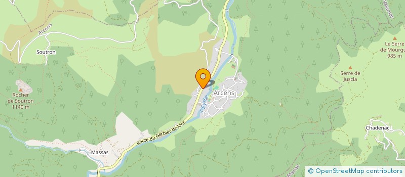 localisation de l'entreprise DLCC IMMO  ARCENS