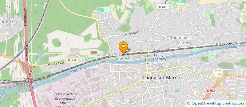 localisation de l'entreprise DLCH  POMPONNE