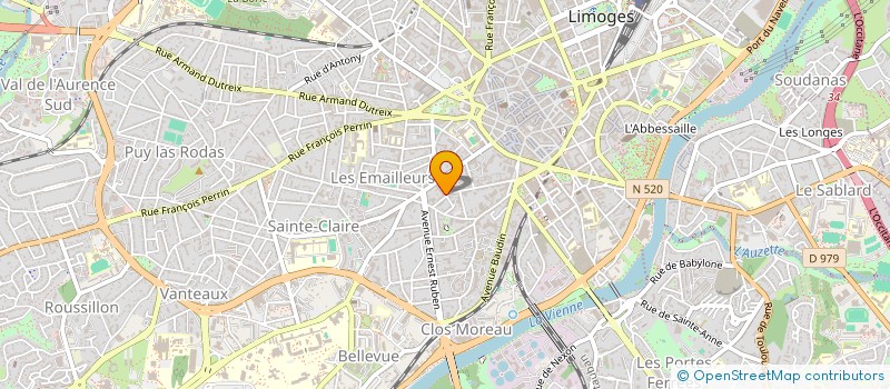 localisation de l'entreprise DLCM FINANCES à LIMOGES