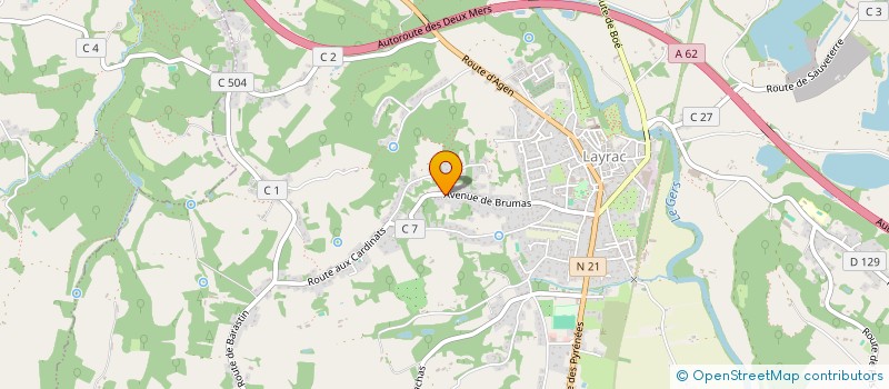 localisation de l'entreprise DLCM TRANSPORTS  LAYRAC