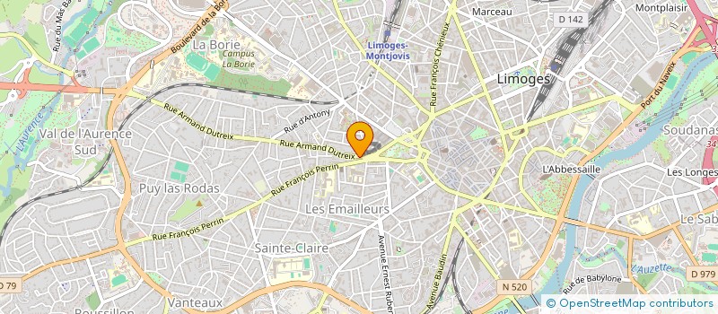 localisation de l'entreprise DLCUBE à LIMOGES