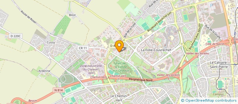 localisation de l'entreprise DLD  CAEN