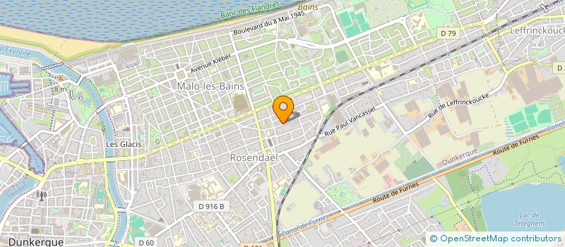 localisation de l'entreprise DLD à DUNKERQUE