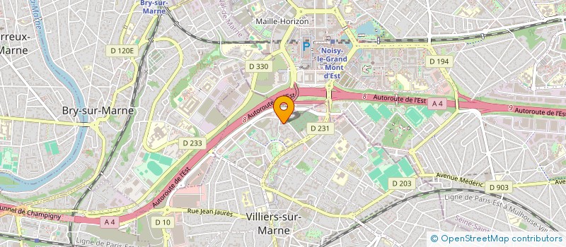 localisation de l'entreprise DLD à VILLIERS-SUR-MARNE
