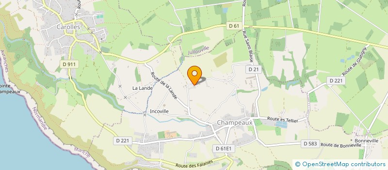 localisation de l'entreprise DLD  CHAMPEAUX