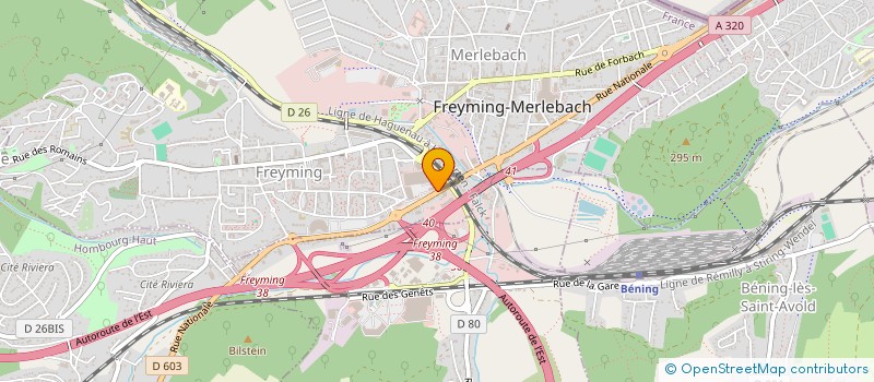 localisation de l'entreprise DLD IMMOBILIERE  FREYMING-MERLEBACH