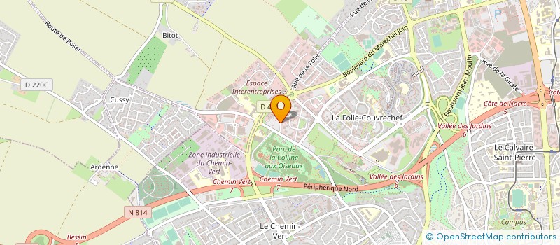 localisation de l'entreprise DLD INVESTISSEMENT à CAEN