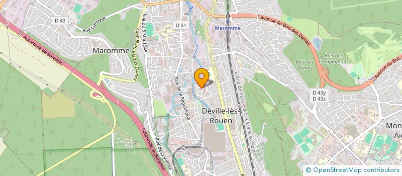 localisation de l'entreprise DLD MUSIC  DEVILLE-LES-ROUEN